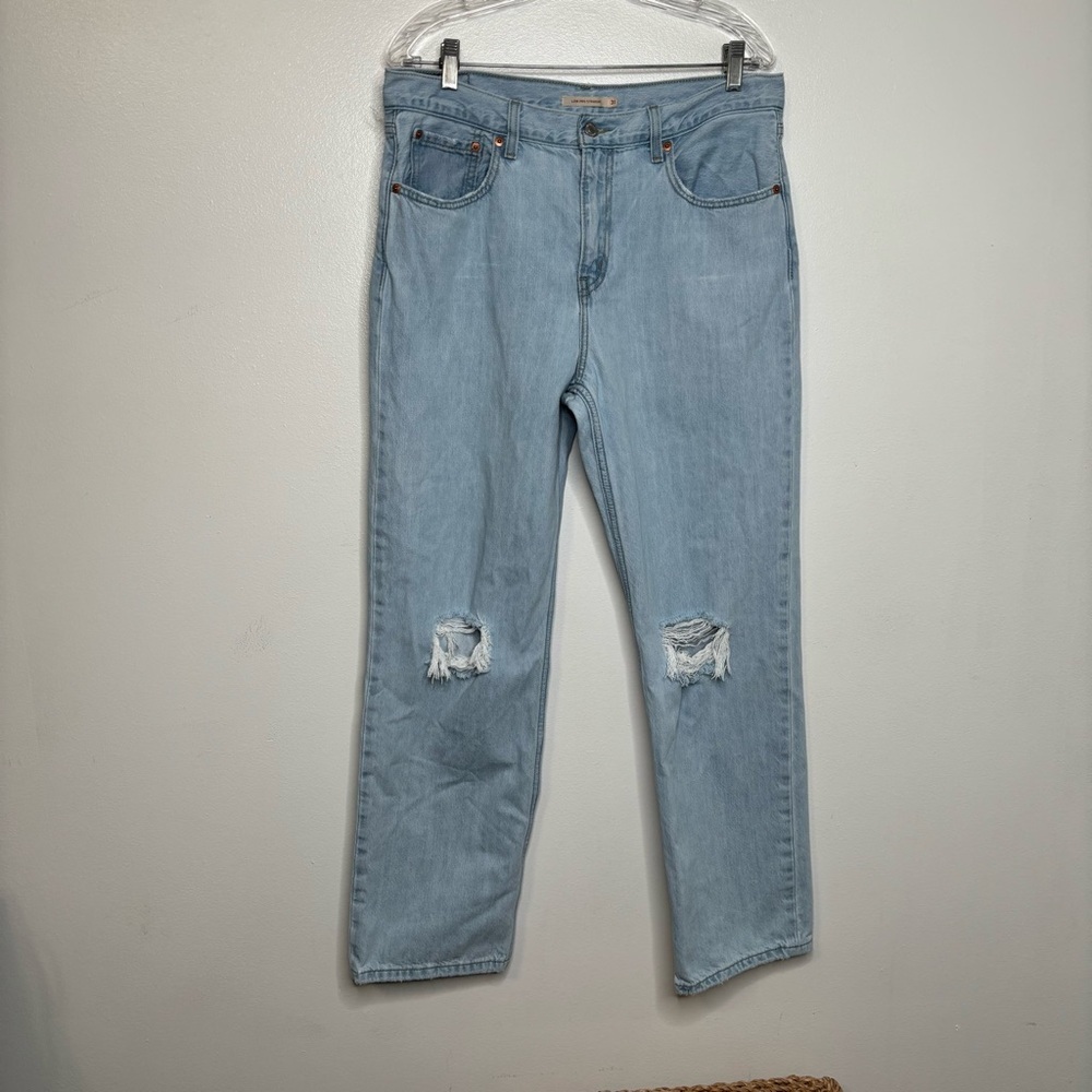 Levi’s Low Pro Straight Light Blue Wash Size 31 100% Cotton